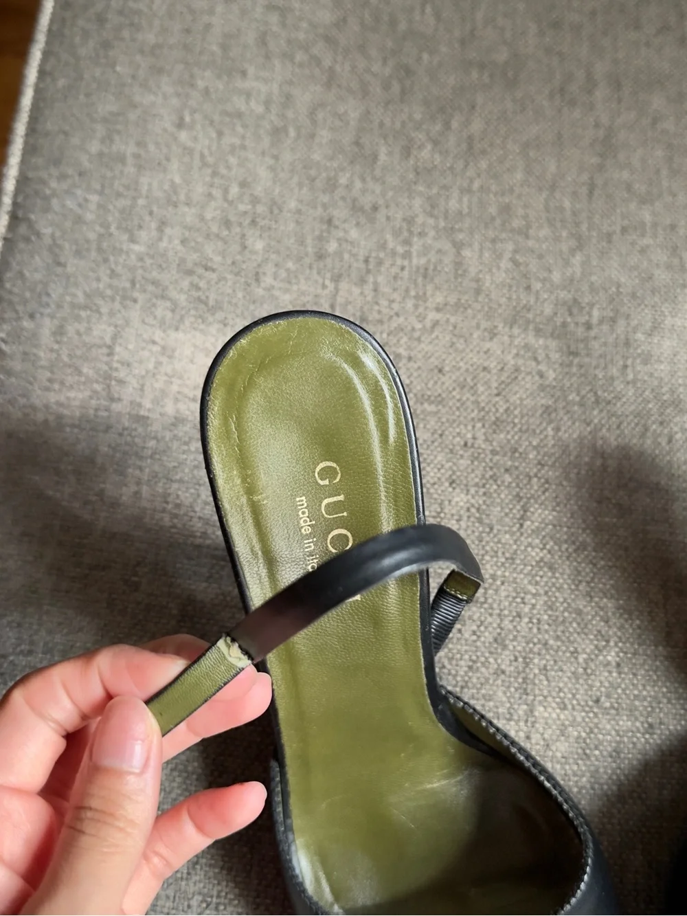 Vintage Gucci x Tom Ford black slingback heels - Picture 7 of 8